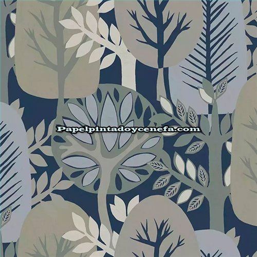 Ref.28284 papel pintado antibes iberostil arboles moderno tejido no tejido lavable