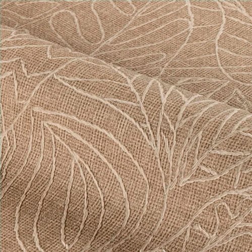 Ref.78201120 habitación con hojas tropicales racines, fondo Marrón con detalles en Beige, motivo hojas tropicales