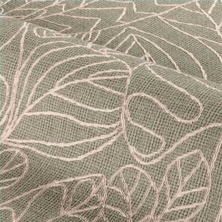 Ref.78201222 ambiente con racines hojas tropicales Beige sobre fondo Verde