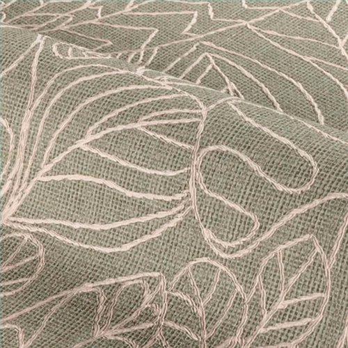 Ref.78201222 ambiente con racines hojas tropicales Beige sobre fondo Verde