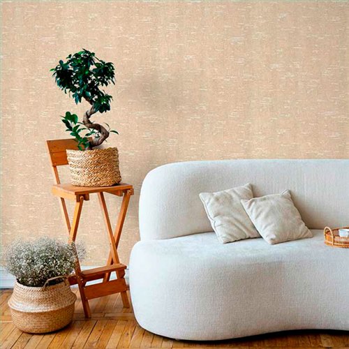 Ref.21166 vista de ambiente, silva essence: fondo Beige, motivo liso texturizado