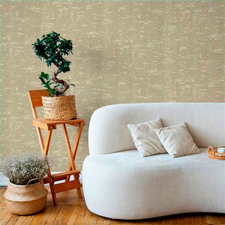 Ref.21167 foto de ambiente liso texturizado silva essence fondo Topo con Dorado