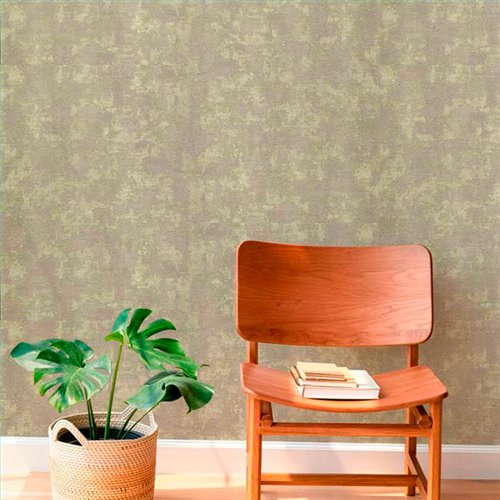 Ref.21149 ambiente real de liso texturizado silva essence, sobre fondo Topo en tonos Verde
