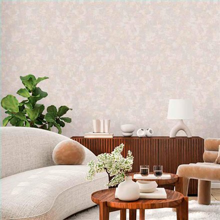 Ref.21146 ambiente con silva essence liso texturizado Beige sobre fondo Topo
