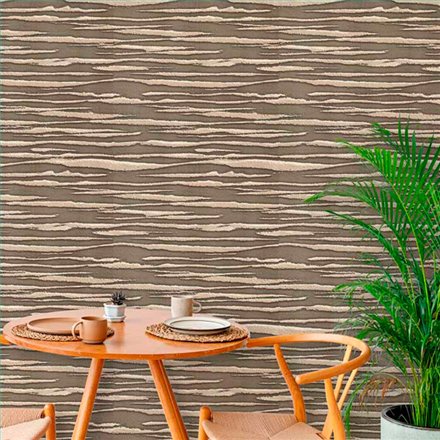 Ref.21127 foto de ambiente rayas silva essence fondo Marrón con Dorado