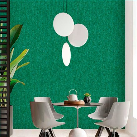 Ref.13313 papel pintado tahiti liso texturizado en Verde