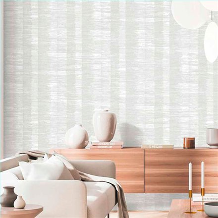 Ref.13324 papel pintado tahiti rayas Beige sobre fondo Topo