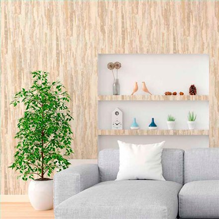 Ref.13353 papel pintado tahiti manchas Topo sobre Beige