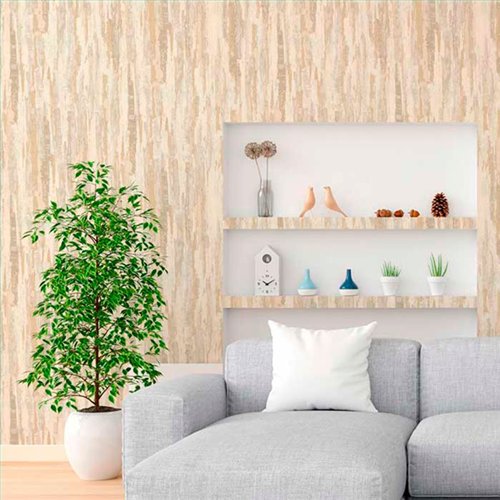 Ref.13353 papel pintado tahiti manchas Topo sobre Beige