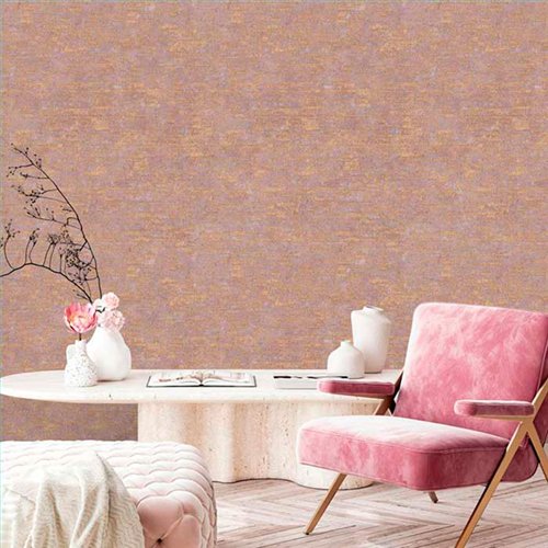 Ref.13367 papel pintado tahiti textura sobre fondo Ocre en tonos Topo y Dorado