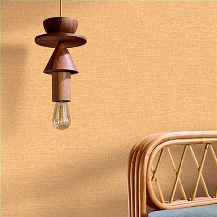 Ref.A76852242 ambiente con edition rayures liso Beige sobre fondo Ocre