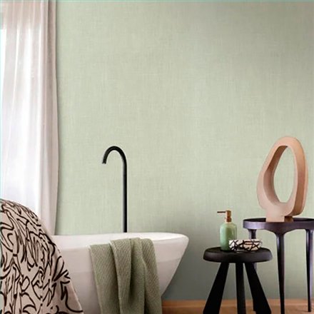 Ref.H73816100 ambiente con edition rayures liso Beige sobre fondo Verde