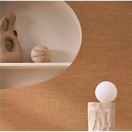 Ref.H73819466 ambiente con edition rayures liso Ocre sobre fondo Marrón