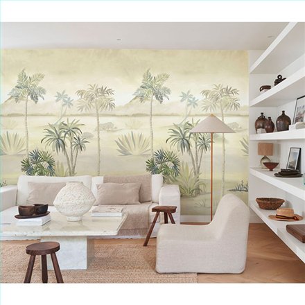 Ref.WDWT202327005NW foto de ambiente oasis de palmeras wonderwalls 3 en Multicolor