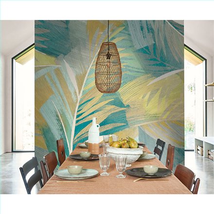 Ref.WDWT202197407NW estancia decorada con hojas de palmera acabado Multicolor, wonderwalls 3