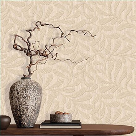 Ref.TN29050 foto de ambiente hojas delicadas terra nova en tono Beige