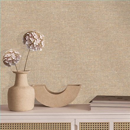 Ref.TN29003 estancia decorada con liso Beige y fondo Marrón, terra nova