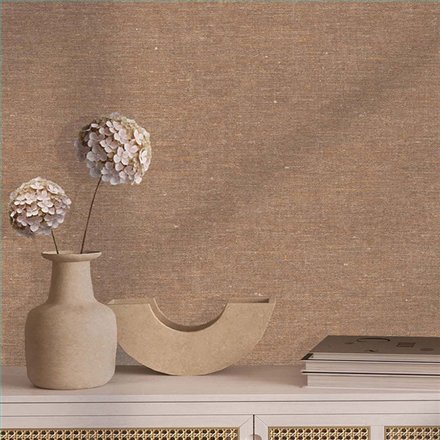 Ref.TN29007 ambiente con terra nova liso Beige y color3 sobre fondo Marrón