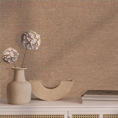 Ref.TN29007 ambiente con terra nova liso Beige y color3 sobre fondo Marrón