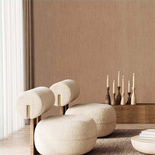 Ref.TN29043 estancia decorada con hojas relieve en Marrón, terra nova
