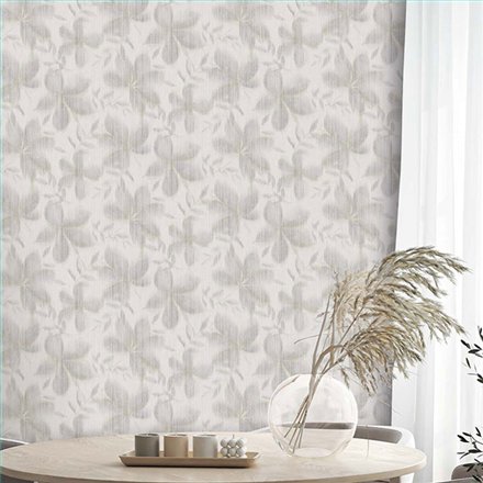 Ref.TN29062 estancia decorada con liso Topo y fondo Gris, terra nova