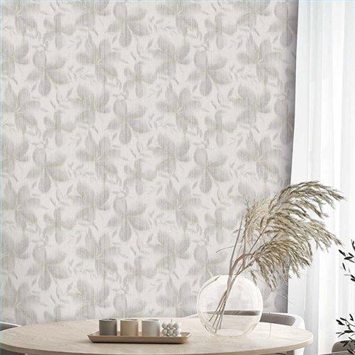 Ref.TN29062 estancia decorada con liso Topo y fondo Gris, terra nova