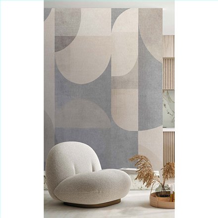 Ref.TND29091 foto de ambiente liso terra nova fondo Azul con Beige y Topo