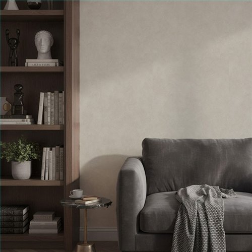 Ref.SILE-004 ambiente con silence estuco cemento acabado Beige