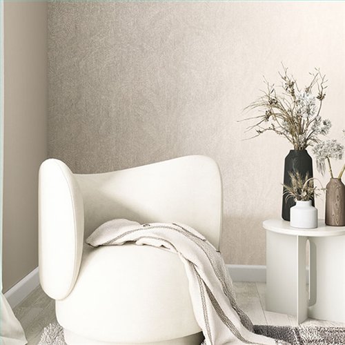 Ref.SILE-025 estancia decorada con liso mate en Beige, silence