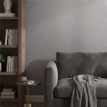 Ref.SILE-041 estancia decorada con rayado fino en Topo, silence