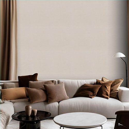 Ref.NATU-002 ambiente liso lino natura, fondo Beige, motivo liso lino