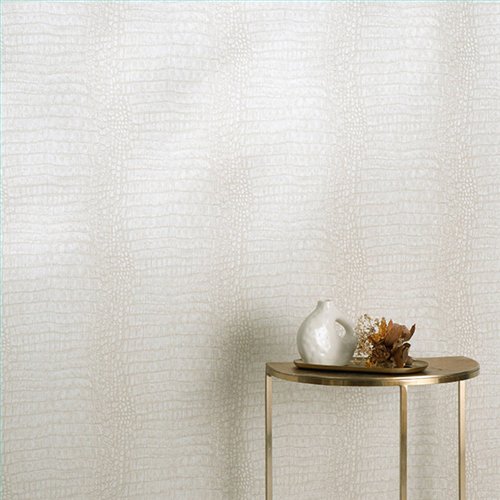 Ref.NATU-014 ambiente real de piel cocodrilo natura, acabado Beige