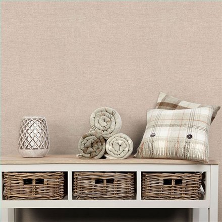 Ref.NATU-045 ambiente con natura liso lino en tono Beige