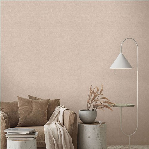 Ref.NATU-045 foto de ambiente liso lino natura en Beige