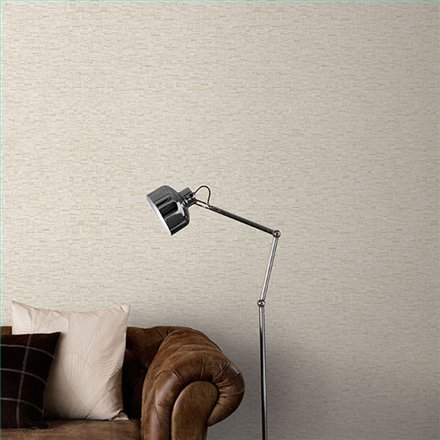 Ref.NATU-046 ambiente real de mosaico teselas natura, sobre fondo Beige en tonos Beige y Brillos