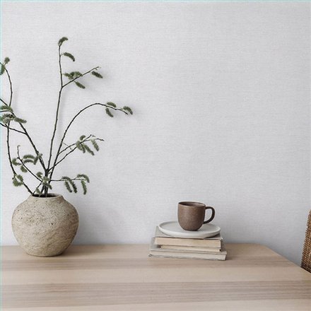 Ref.NATU-067 ambiente con natura liso lino en Gris