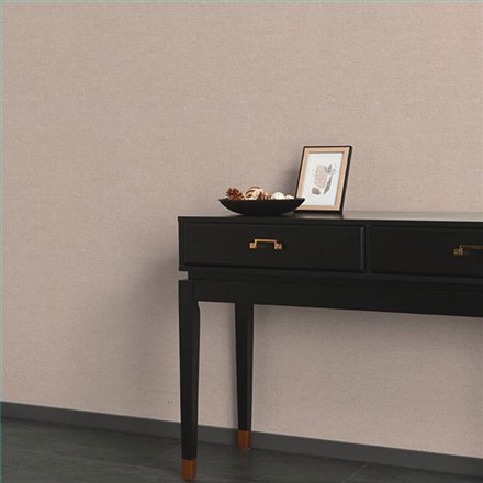 Ref.NATU-070 ambiente real de liso lino natura, sobre fondo Beige en tonos Salmón