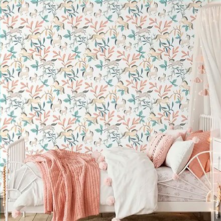 Ref.MG6204 estancia decorada con unicornios Multicolor y fondo Blanco, magic