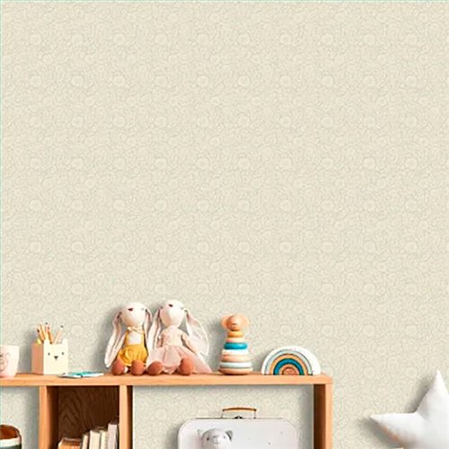 Ref.MG8807 estancia decorada con floral menudo en tono Beige, magic