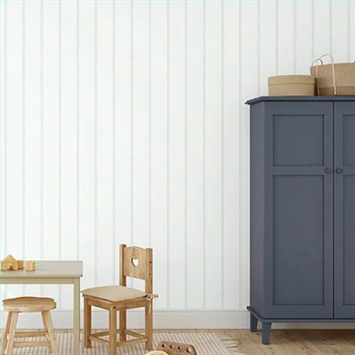 Ref.MG5714 ambiente con magic rayas dobles Verde sobre fondo Blanco