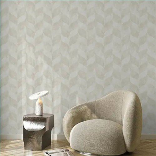 Ref.LR2400 ambiente real de ondas geométricas lirico, sobre fondo Beige en tonos Topo