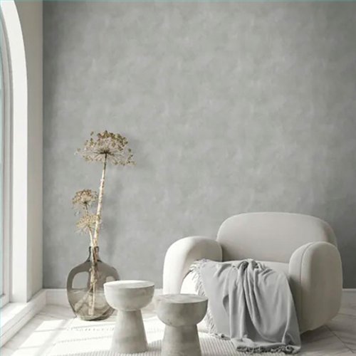 Ref.LR2109 estancia decorada con efecto estuco Topo y fondo Gris, lirico