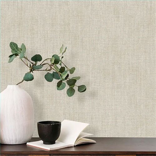 Ref.LR7807 foto de ambiente liso lino lirico fondo Beige con Marrón