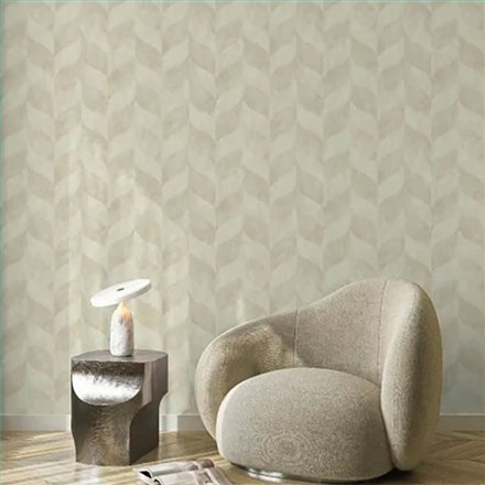 Ref.LR2407 ambiente ondas geométricas lirico, fondo Beige, motivo ondas geométricas