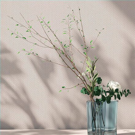 Ref.SP7008 estancia decorada con espiga Beige y fondo Blanco Roto, supreme