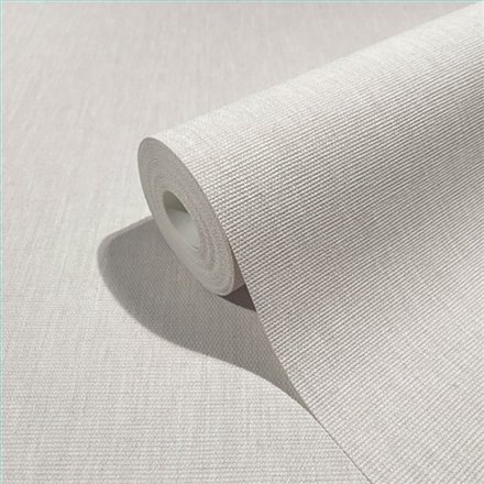 Ref.SP3963 ambiente real de liso lino supreme, sobre fondo Topo en tonos Blanco Roto