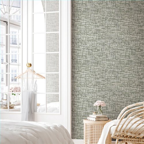 Ref.SP7031 ambiente con supreme efecto tweed Blanco sobre fondo Verde