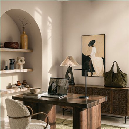 Ref.SP7002 ambiente real de espiga supreme, en Beige