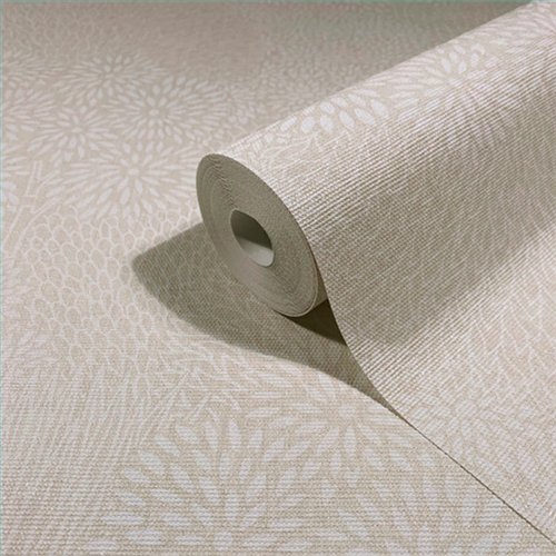 Ref.SP7034 estancia decorada con flores dalia Blanco Roto y fondo Beige, supreme