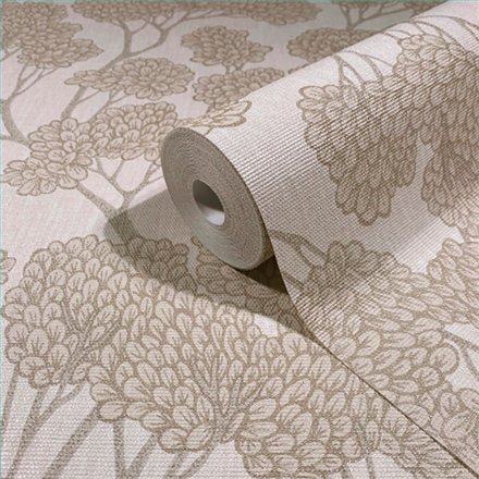 Ref.SP7038 ambiente real de árbol oriental supreme, sobre fondo Beige en tonos Topo